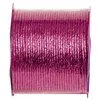 Image de bobine cordon laitonné fuchsia métal 20m