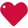 Image de 10 marque places coeur rouge