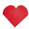 Image de Santex serviette de table coeur rouge