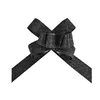 Image de 10 noeuds flower pailletés noir 14 mm - Coloris : Noir355700140018