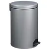 Image de Poubelle à pédale 20l gris métal Rossignol 90091