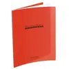Image de 1 cahier piqûres avec couverture polypropylène 17 x 22 cm rouge. majuscule 28793