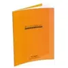 Image de Hamelin - 1 cahier grands carreaux 17x22cm 96 pages - couverture polypro orange conqurant sept 100105476