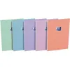 Image de Bloc OXFORD SMART 80 feuilles, format A5, quadrillé 5x5, coloris pastel assortis