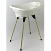 Image de THERMOBABY KIT BAIGNOIRE VASCO Blanc Muguet : baignoire + pieds + tuyau de vidange