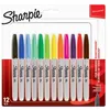 Image de Blister 12 marqueurs permanents Sharpie Pointe Fine