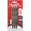 Image de Sharpie S-Gel Stylos gel Pointe moyenne (0,7 mm) Encre noire, rouge et bleue Lot de 3