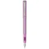 Image de PARKER VECTOR XL Stylo plume, laque lilas métallisée sur laiton, plume moyenne, encre bleue, Coffret cadeau