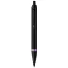 Image de Coffret cadeau Parker IM Vibrant Rings Stylo à bille Bagues améthyste et Recharge bleue pointe moyenne Satin Noir laqué