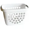 Image de Corbeille à Linge 28l Bi Matière Blanc/gris 45x35x29.5cm