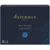 Image de Waterman, Cartouche de rechange + encrier, Standard (Bleu, 8 pcs)