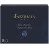 Image de Waterman, Cartouche de rechange + encrier, Standard (Bleu, 8 pcs)