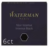 Image de Etui de 6 cartouches courtes d’encre Waterman Noir intense
