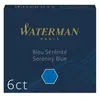 Image de Etui de 6 cartouches courtes d’encre Waterman Bleu sérénité