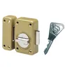 Image de Verrou V136 bouton pêne 110 bronze cylindre 50mm - VACHETTE - 16105000