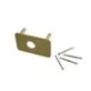 Image de Contreplaque pour verrou CYCLOP diamètre 23mm bronze   VACHETTE - 704V