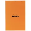 Image de Bloc Rhodia Orange 80 feuilles Agrafés 11x17 Q.5x5