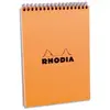 Image de Bloc Notes spiralé Rhodia N°16SP Q5, 80 feuilles petits Carreaux, Orange