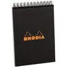 Image de Bloc Rhodia Classic 5/5 80 feuilles Couverture Noire
