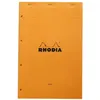 Image de Bloc agrafé Rhodia N°119 Ligné 80 Feuilles 21 x 31,8 cm Orange