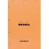 Image de Bloc Rhodia Orange 80 feuilles Agrafés AUDIT 21x31,8