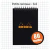 Image de Bloc Rhodia N°16SP A6 Q5 Noir 80 Feuilles