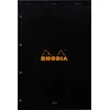 Image de Bloc Rhodia N°20P SY Noir PERFO 80 Feuilles