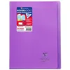 Image de Cahier Clairefontaine Koverbook Couverture piqué polypro 96 pages Séyès 21 x 29,7 cm Violet