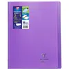 Image de Cahier de 96 pages Seyès Clairefontaine Koverbook 24 x 32 cm Violet