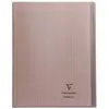 Image de Cahier Clairefontaine Koverbook protège-cahier piqué polypro 96 pages Séyès 24 x 32 cm Gris Transparent