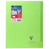 Image de CLAIREFONTAINE Koverbook Cahier piqure 96 pages avec rabats - 240 x 320 mm - 5 x 5 papier PEFC 90 g - Vert