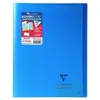 Image de CLAIREFONTAINE Koverbook Cahier piqure 48 pages avec rabats - 240 x 320 mm - Seyes papier PEFC 90 g - Bleu