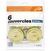 Image de Sachet de 6 couvercles Familia Wiss 8,2 cm - Le Parfait - Or - Métal