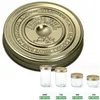 Image de Sachet de 6 couvercles Familia Wiss 10 cm - Le Parfait - Or - Acier