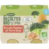 Image de Blédina Les Récoltes Bio Petits Pots de Brocolis Pommes de Terre Veau 200 g x 2