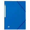 Image de Chemise à élastique 3 rabats Oxford 24 x 32 cm dos 3 cm - couleurs classiques bleue - Lot de 10
