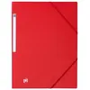 Image de Chemise à élastique 3 rabats Oxford 24 x 32 cm dos 3 cm - couleurs classiques rouge - Lot de 10