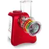 Image de Moulinex Shredder Fresh Express Max Delices 5in1 DJ812510 - Snij- en raspapparaat, Râpe, Rouge, Blanc, Transparent
