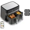Image de Tefal Dual Easy Fry & Grill EY905B - friteuse à hélice - 2700W - 8,3L, Friteuse, Gris