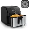 Image de Tefal Easy Fry Mega Friteuse à air chaud (EY855D), Acier inoxydable, Friteuse, Multicolore, Noir, Argent