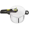 Image de Tefal Autocuiseur Secure Neo 6 L, en acier inoxydable, pour 4 à 6 personnes et des résultats rapides, Poêle + casserole, Argent, Noir