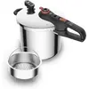 Image de Tefal P2594401 Secure Chrono, Poêle + casserole, Rouge, Argent, Noir