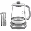 Image de Bj551b10 tastea machine a thé en verre 1,5 l, 8 réglages, panier a thé amovible acier inoxydable, maintien au chaud, base 360°