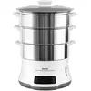 Image de Tefal Convenient Steamer Deluxe Cuiseur à vapeur (VC502D), Cuiseur vapeur + cuiseur à riz, Blanc