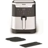 Image de Friteuse électrique à air chaud 2 en 1 Tefal EY801815, avec gril XXL Easy Fry & Grill intégré, 8 programmes, 6,3 L, 2 zones de cuisson, revêtement antiadhésif, noir