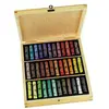 Image de Coffret en bois 36 pastels à l'écu