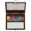 Image de Coffret en bois aquarelle extra fine Sennelier 12 tubes de 10ml 1 palette en porcelaine