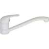 Image de Robinet mitigeur de cuisine evier blanc Bec long orientable