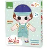 Image de Sacha a habiller Puzzle 3 pieces en bois