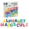 Image de Coffret de magnets en bois - 77 lettres majuscules